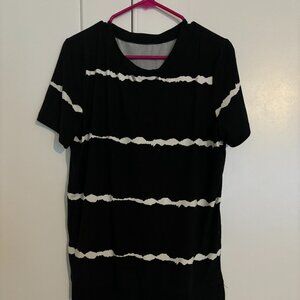 Black and White Striped T-Shirt
